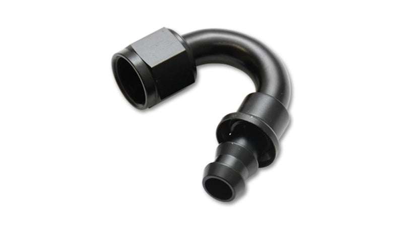 Vibrant -8AN Push-On 150 Deg Hose End Fitting - Aluminum - Racecraft Industries