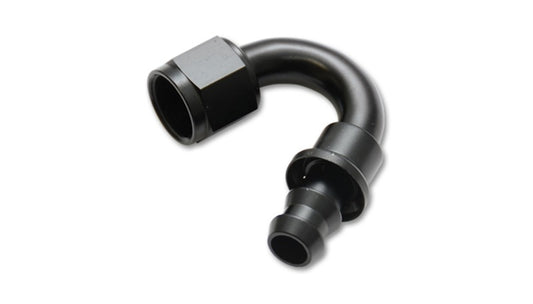Vibrant -8AN Push-On 150 Deg Hose End Fitting - Aluminum - Racecraft Industries