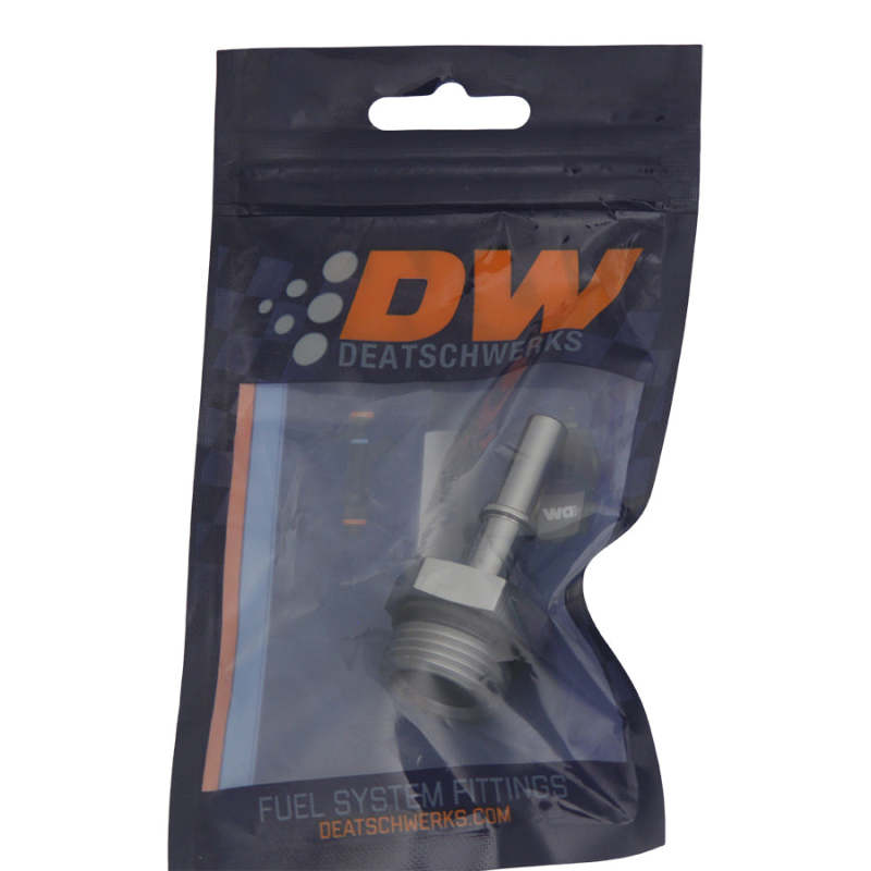 DeatschWerks 10AN ORB Male to 5/16in Male EFI Quick Connect Adapter - Anodized DW Titanium - Racecraft Industries