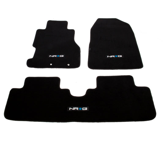 NRG Floor Mats - 02-03 Honda Civic Si 3DR Coupe (NRG Logo) - 3pc. - Racecraft Industries