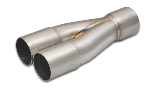 Vibrant 2-1 SS Merge Collectors (1-1/2in Inlet Slipover ID 1-3/4in Outlet OD) - Sold Individually - Racecraft Industries