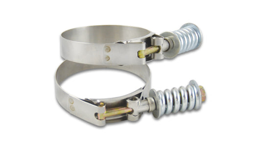 Vibrant SS T-Bolt Clamps Pack of 2 Size Range: 3.53in to 3.83in OD For use w/ 3.25in ID Coupling - Racecraft Industries