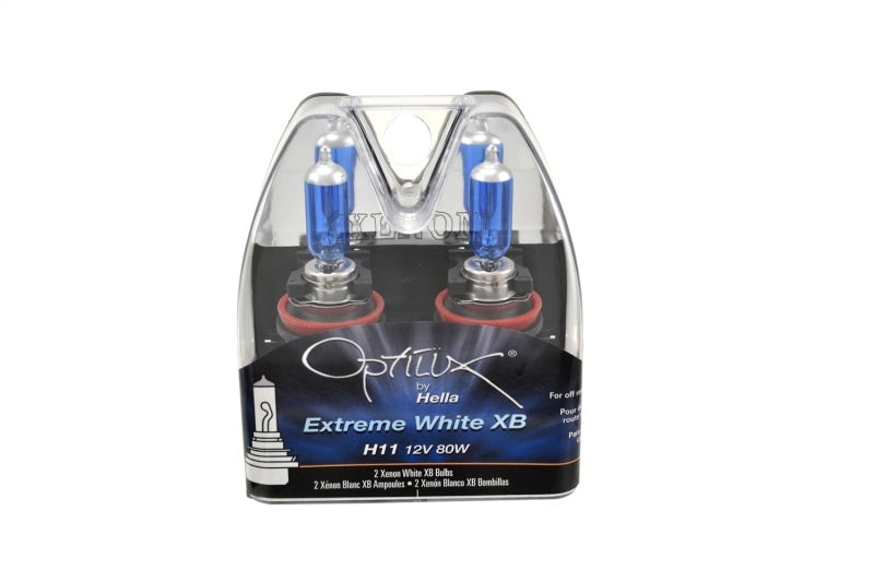 Hella Optilux XB Extreme Type H11 12V 80W Blue Bulbs - Pair - Racecraft Industries