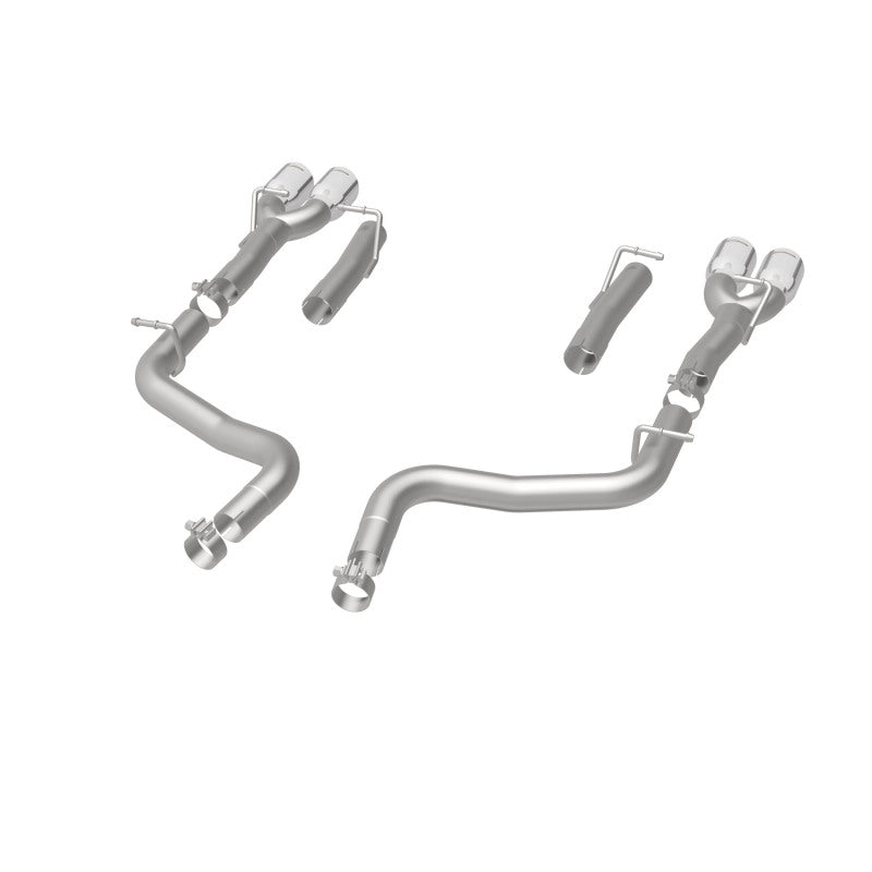 MagnaFlow Axle-Back, SS, 2.5in, Quad Split Rear 3.5in Tip 2015 Dodge Challenger 3.6L V6 - Racecraft Industries