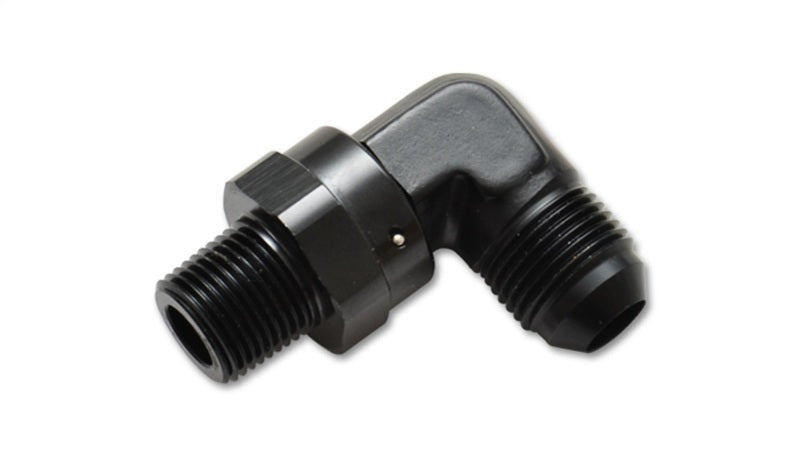 Vibrant -6AN to 1/8in NPT Male Swivel 90 Degree Adapter Fitting - Racecraft Industries