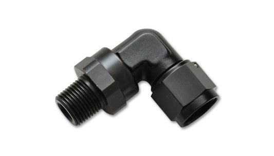 Vibrant -6AN to 1/4in NPT Female Swivel 90 Degree Adapter Fitting - Racecraft Industries