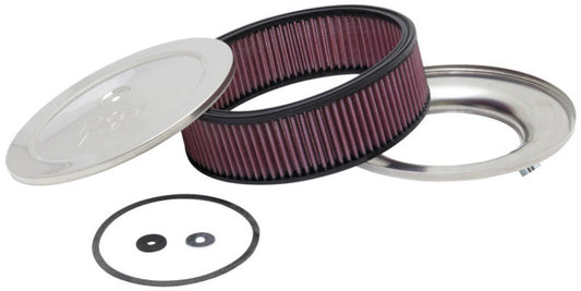 K&N Custom Round Filter 5-1/8in FLG / 9in OD x 4-1/8in HW/VENT - Racecraft Industries