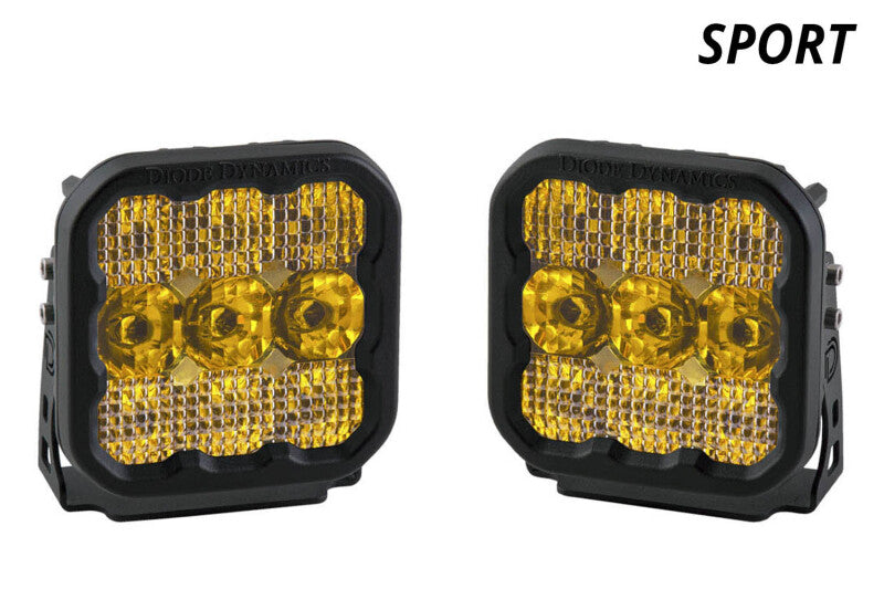 Diode Dynamics SS5 LED Pod Sport - Yellow Combo (Pair) - Racecraft Industries