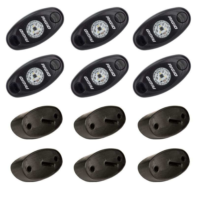 Rigid Industries Rock Light Kit- Cool White (6 lights) - Racecraft Industries