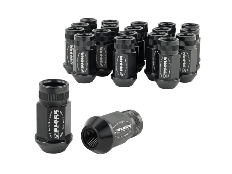 Skunk2 12x1.25 Forged Lug Nut - Black (Set of 20) - Racecraft Industries
