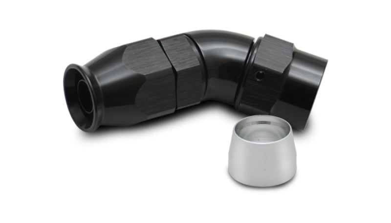 Vibrant 45 Degree One Piece Hose End for PTFE Lined Hose Size -8AN - Racecraft Industries