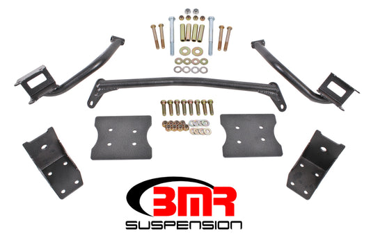 BMR 79-04 Fox Mustang Torque Box Reinforcement Plate Kit(TBR005H And TBR003H) - Black Hammertone - Racecraft Industries