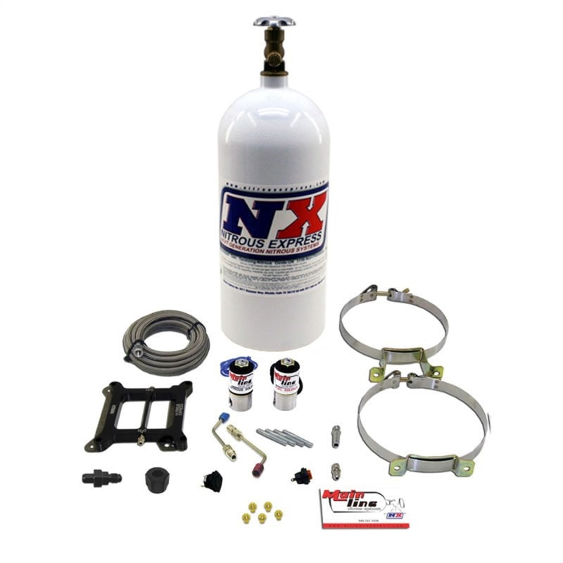 Nitrous Express Mainline Carb Nitrous Kit w/10lb Bottle - Racecraft Industries