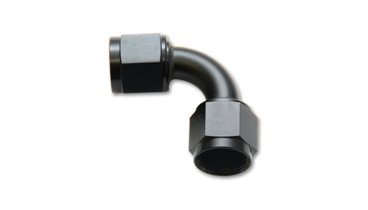 Vibrant -10AN Female 90 Degree Union Adapter (AN to AN) - Anodized Black Only - Racecraft Industries