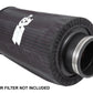 K&N Universal Round Tapered Filter Wrap - Black - 6in Base ID x 4.625in Top ID x 9in Height - Racecraft Industries