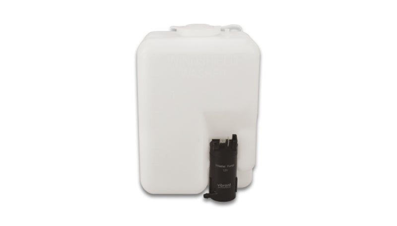 Vibrant Windshield Washer Bottle Repl Kit 1.2L bottle incl bottle ele pump mounting bracket hose - Racecraft Industries