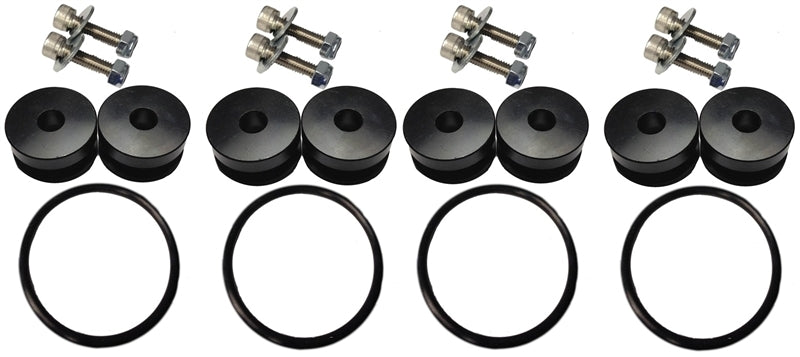Torque Solution Billet Bumper Quick Release Kit Combo (Black): Universal - Racecraft Industries