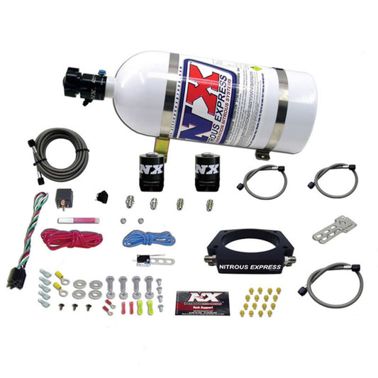 Nitrous Express GM LS 102mm Nitrous Plate Kit (50-400HP) w/10lb Bottle - Racecraft Industries