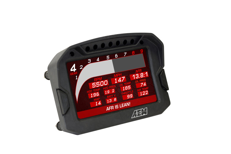 AEM CD-5LG Carbon Logging Digital Dash Display w/ Internal 10Hz GPS & Antenna - Racecraft Industries