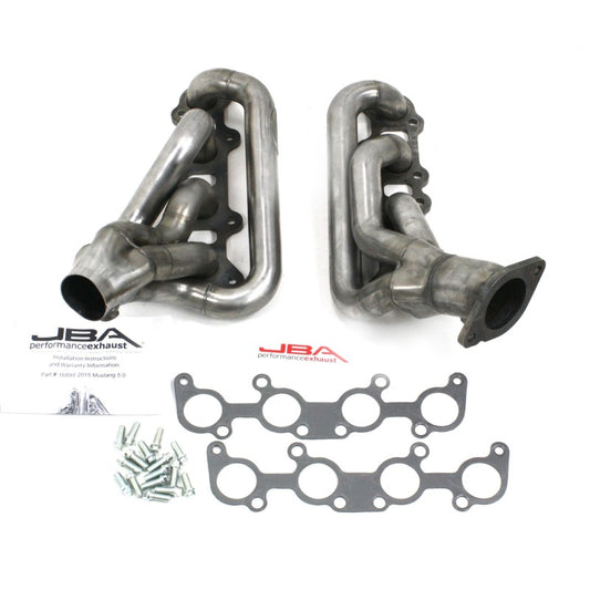 JBA 15-20 Ford Mustang 5.0L Coyote 1-3/4in Primary Raw 409SS Cat4Ward Header - Racecraft Industries