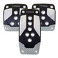 NRG Aluminum Sport Pedal M/T - Black w/Silver Carbon - Racecraft Industries