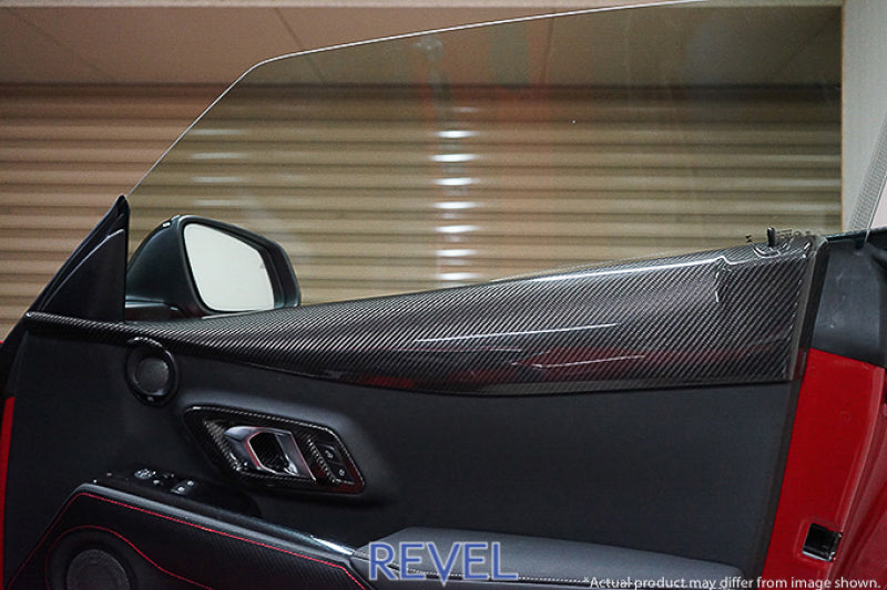 Revel GT Dry Carbon Door Trim Cover 2020 Toyota GR Supra - 2 Pieces - Racecraft Industries