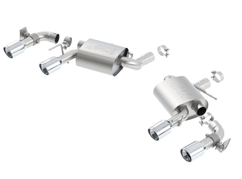 Borla 16 Chevy Camaro SS 6.2L w/ Dual NPP S-Type Quad RD RL Tips Dual Exit Rear Section Exhaust - Racecraft Industries