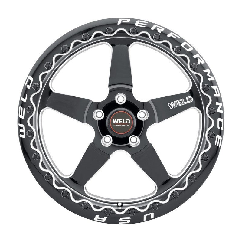 Weld S904 17x10 Ventura Beadlock 5x112 ET40 BS7.1 Gloss BLK MIL DIA 78.1 - Racecraft Industries