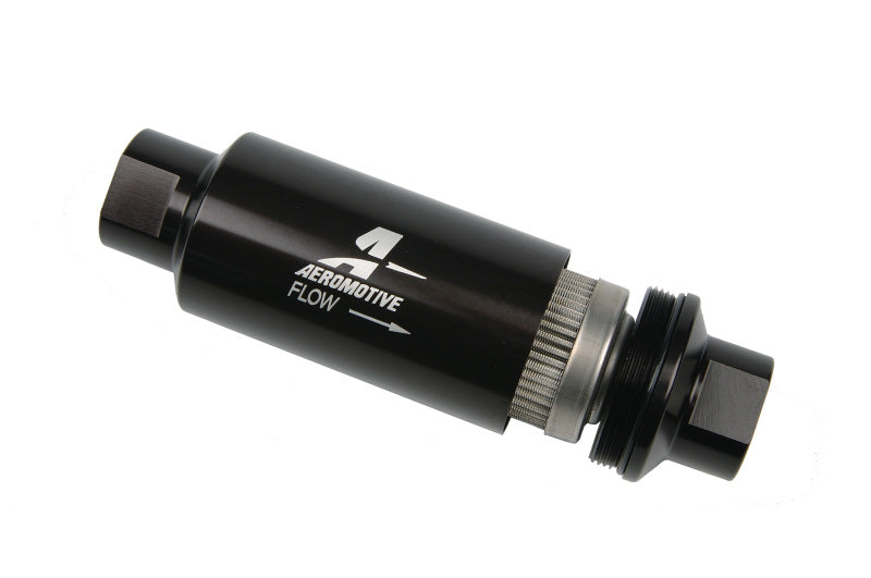 Aeromotive In-Line Filter - AN-10 - Black - 100 Micron - Racecraft Industries