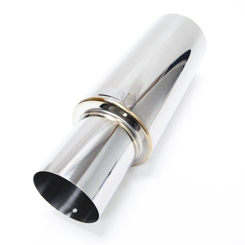 BLOX Racing 76.2mm N1 Straight Tip Muffler Universal - Racecraft Industries