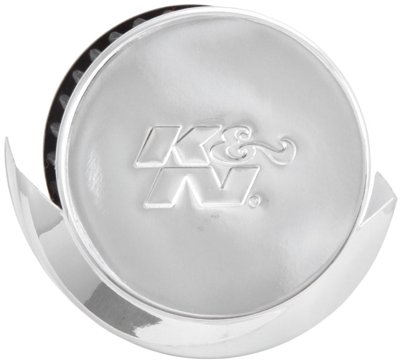 K&N 1.5in Flange ID x 3in OD x 2.5in Height Clamp On Crankcase Vent Filter - Racecraft Industries