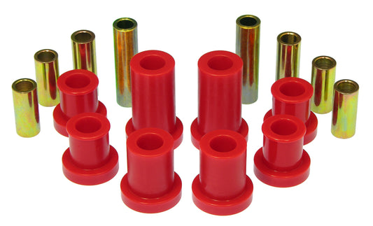 Prothane 07-14 Chevy Silverado 2/4wd Upper/Lower Front Control Arm Bushings - Red - Racecraft Industries