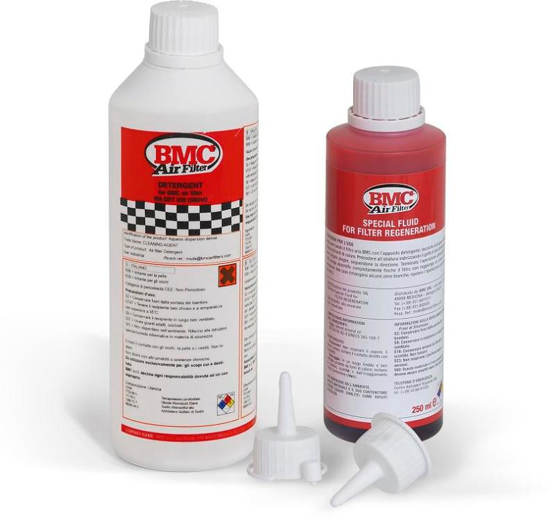 BMC Complete Filter Washing Kit - 500ml Detergent & 250ml Oil Bottle (Aerosol) - Racecraft Industries