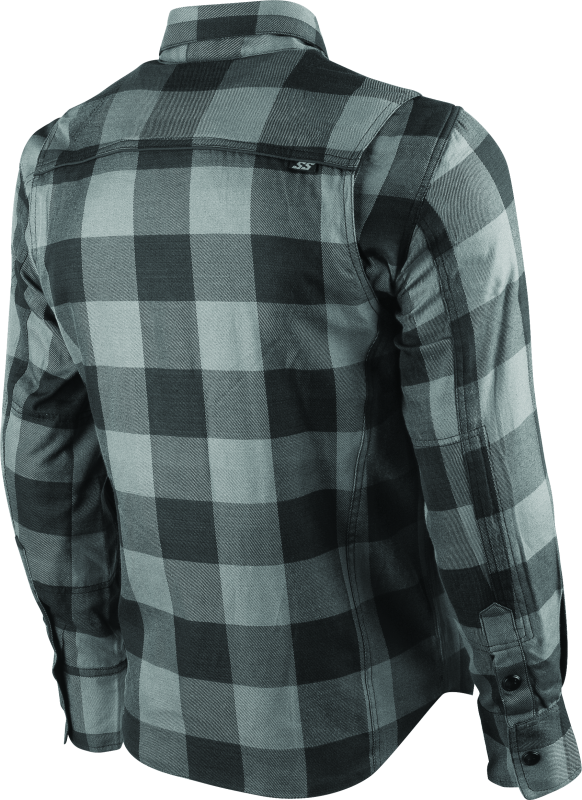 Speed and Strength True Grit Armored Moto Shirt Grey - Small - Racecraft Industries