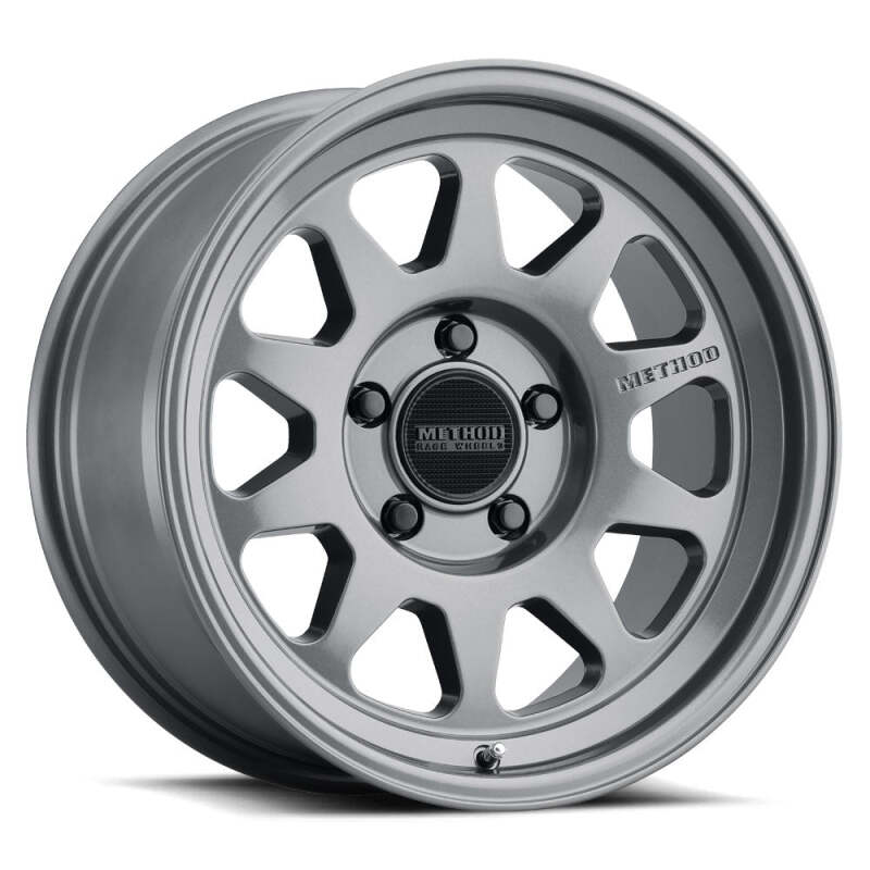 Method MR316 17x8 25mm Offset 5x120 110.50mm CB Gloss Titanium Wheel - Racecraft Industries