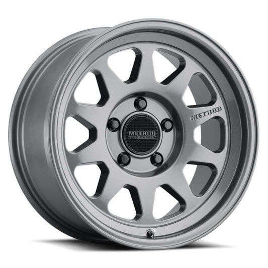 Method MR316 17x8 25mm Offset 5x120 110.50mm CB Gloss Titanium Wheel - Racecraft Industries