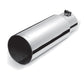 Gibson Round Single Wall Straight-Cut Tip - 3.5in OD/3in Inlet/12in Length - Stainless - Racecraft Industries
