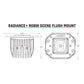 Rigid Industries Radiance+ Scene RGBW Flush Mount - Pair - Racecraft Industries