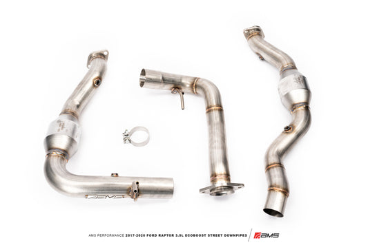 AMS Performance 17-20 Ford Raptor 3.5L Ecoboost Street Downpipes - Racecraft Industries
