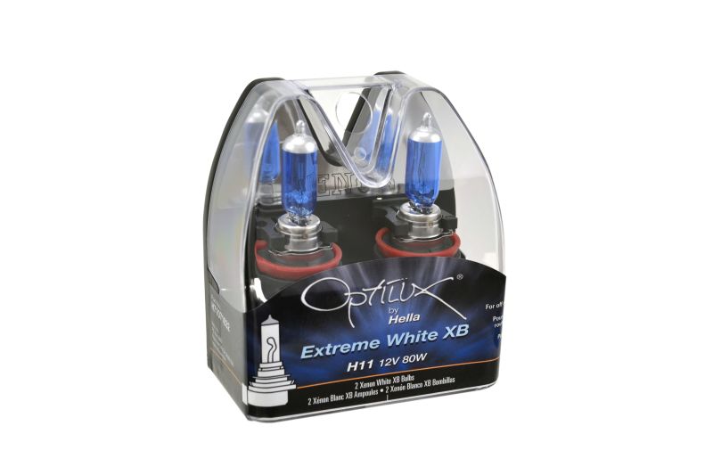 Hella Optilux XB Extreme Type H11 12V 80W Blue Bulbs - Pair - Racecraft Industries