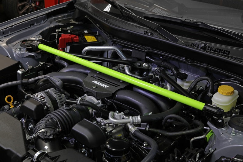 Perrin 2013+ BRZ/FR-S/86/GR86 Strut Brace - Neon Yellow Wrinkle - Racecraft Industries