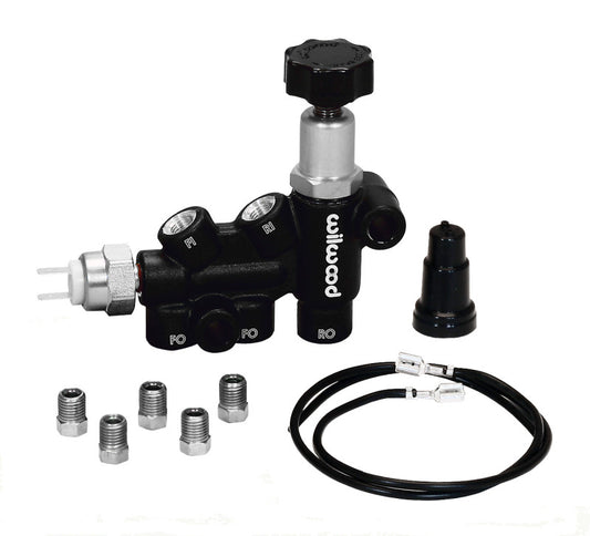 Wilwood Proportioning Valve - Knob Adjust 3/8-24 IF Combo w/ switch - Racecraft Industries