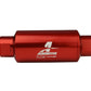 Aeromotive In-Line Filter - AN-10 size - 40 Micron SS Element - Red Anodize Finish - Racecraft Industries