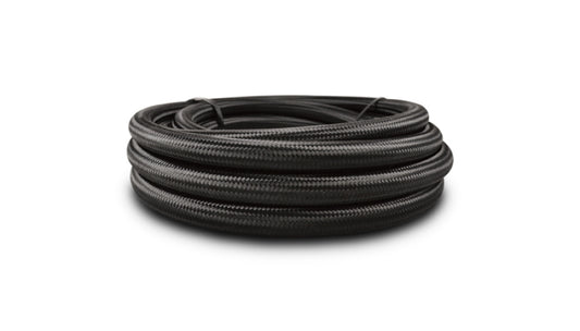 Vibrant -16 AN Black Nylon Braided Flex Hose .89in ID (50 foot roll) - Racecraft Industries