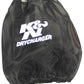 K&N Round Tapered Air Filter Wrap Black 7.5in Base ID / 4.5in Top ID / 6in Height - Racecraft Industries