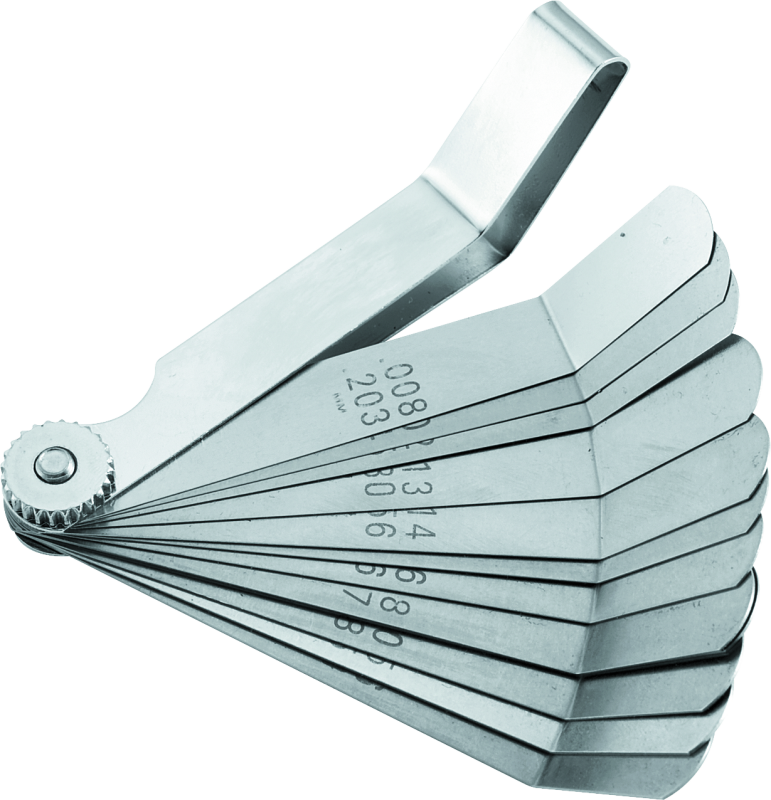 BikeMaster 12-Blade Angled Combination Tappet Feeler Gauge Set - Pack of 3 - Racecraft Industries