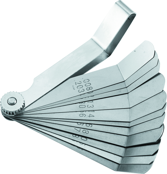 BikeMaster 12-Blade Angled Combination Tappet Feeler Gauge Set - Pack of 3 - Racecraft Industries