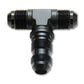 Vibrant -3AN Bulkhead Adapter Tee Fitting - Anodized Black Only - Racecraft Industries