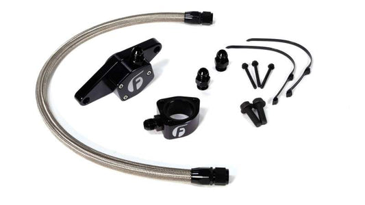 Fleece Performance 98.5-02 VP Coolant Bypass Kit w/ Stainless Steel Braided Line - Racecraft Industries