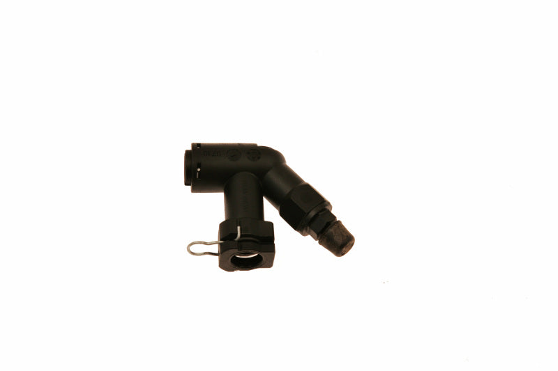 McLeod Fitting Elbow Connector W/Bleed Screw For Wire Clip Male Plug In Fittings - Racecraft Industries